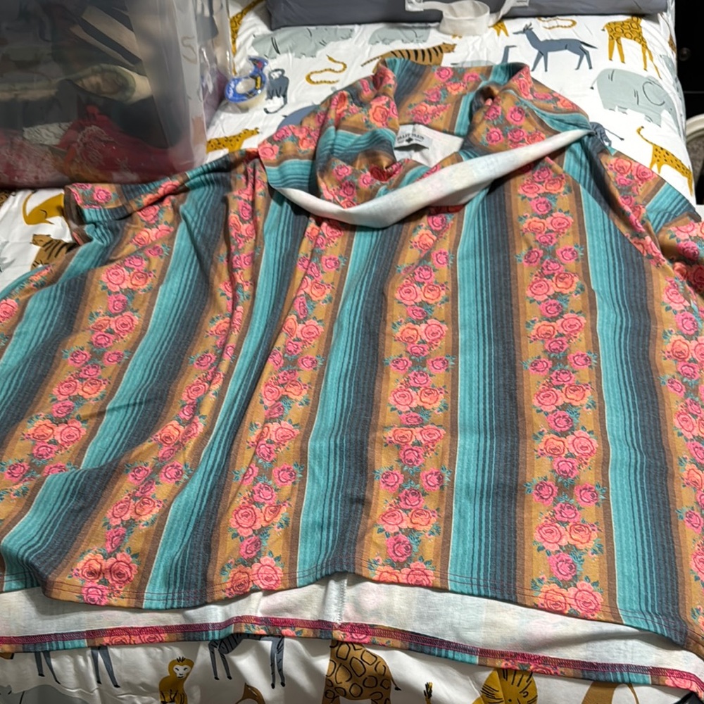 Gypsy rose cowel neck poncho style top